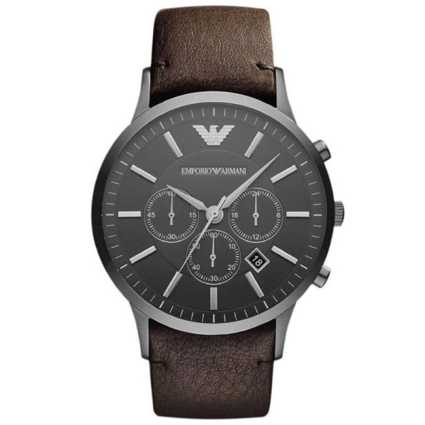 Brown Leather Strap Watch