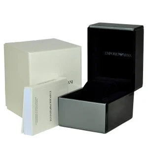 armani watch box packaging
