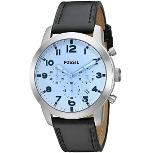 Fossil FS5162 Black Belt Blue Dial