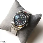 Black Dial Stainless Steel Mens Watch