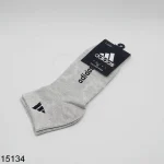 Grey Adidas Cotton Mid Crew Socks