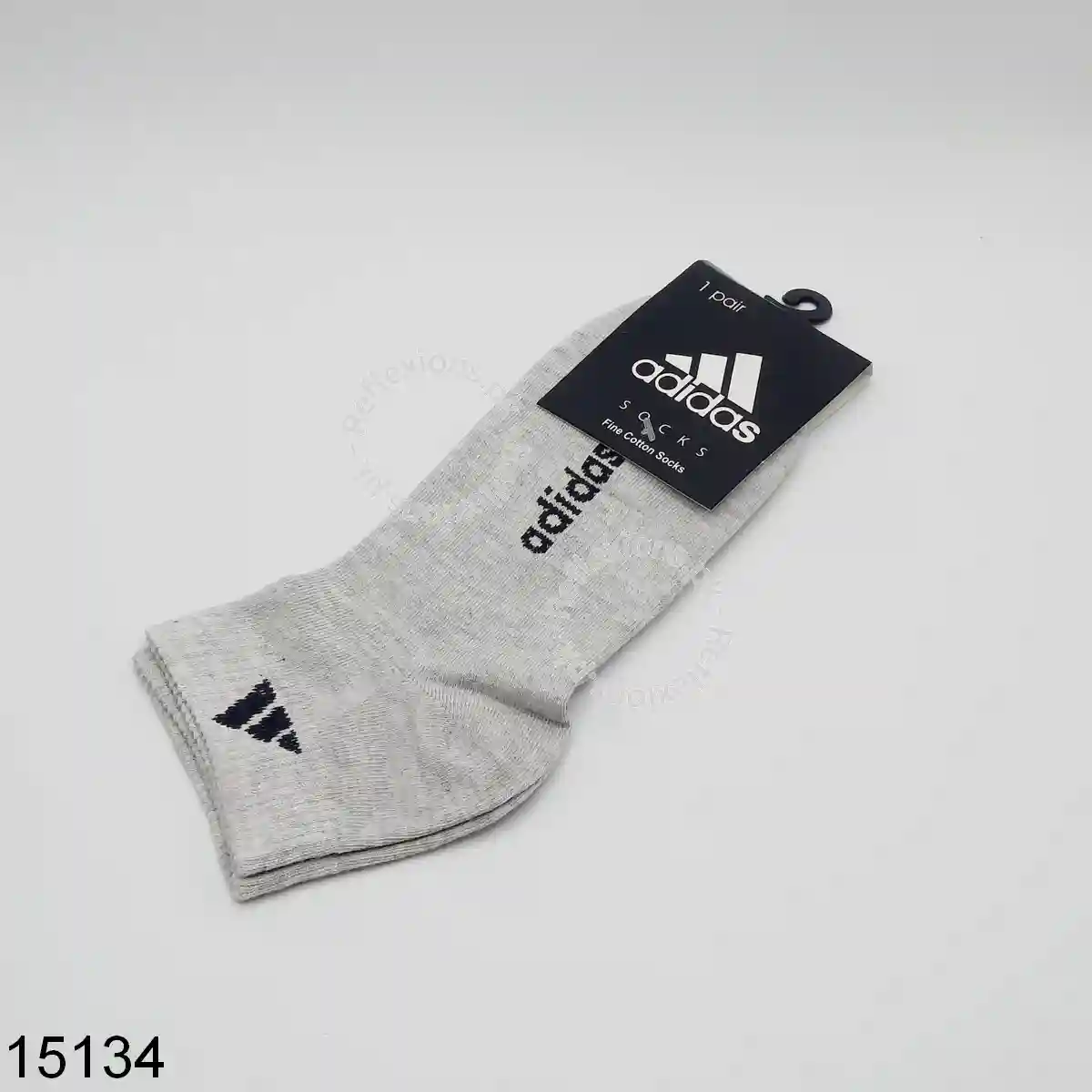 grey Adidas cotton mid crew socks